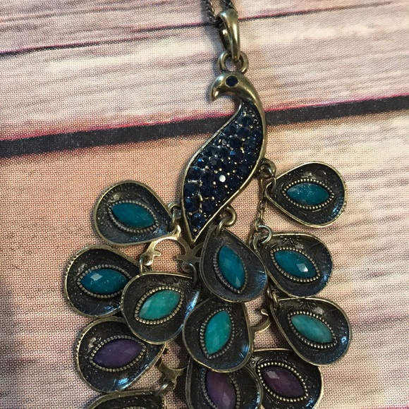 peacock necklace - Picture 3 of 3